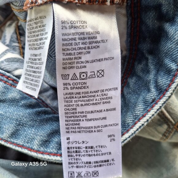 Tommy Bahama Mens Light Wash Straight Leg Jeans Classic Distressed 32/32 - Picture 8 of 10